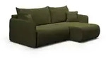 Fun M&ouml;bel Ecksofa, Gr&uuml;n, Textil, Ottomane rechts, 207x148 cm, Wohnzimmer,...