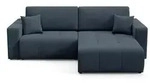 Fun M&ouml;bel Ecksofa, Blau, Textil, Ottomane rechts, 244x149 cm, Wohnzimmer,...