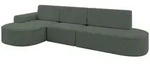 Altdecor Ecksofa, Hellgr&uuml;n, Kunststoff, 5-Sitzer, 368x167 cm, Wohnzimmer, Sofas &