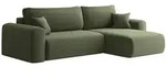 Fun M&ouml;bel Ecksofa, Hellgr&uuml;n, Textil, Ottomane rechts, 272x145 cm, Wohnzimmer,...