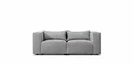 Fun M&ouml;bel Sofa, Grau, Textil, 210x71x105 cm, Wohnzimmer, Sofas & Couches,...