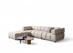 Fun M&ouml;bel Sofa, Creme, Textil, 288x71x96 cm, Wohnzimmer, Sofas & Couches,