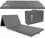 eyepower Gymnastikmatte, Grau, Kunststoff, Rechteckig, 60x180 cm, Freizeit,...