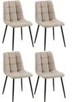 CLP Stuhl, Taupe, Metall, 45x84x55 cm, Esszimmer, St&uuml;hle, Esszimmerst&uuml;hle,