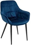 Mid.you Armlehnstuhl, Blau, Textil, konisch, 63x81.5x61 cm, Esszimmer, St&uuml;hle,
