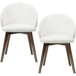 WFL Group Esszimmerstuhl, Creme, Holz, Echtholz, 2-Sitzer, 54x82x49 cm,...