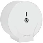 Delabie Wc-Papierhalter, Wei&szlig;, Metall, Werkzeug/Technologie, Rund, 24x14x24 cm,