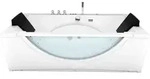 AcquaVapore by Sandra Jentho Whirlpool, Wei&szlig;, Glas, Kunststoff, Metall, Rechteckig,