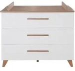 Roba Wickelkommode, Wei&szlig;, Holzwerkstoff, 3 Schubladen, 110x98x75 cm, Babym&ouml;bel,