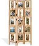 Homestyle4u Paravent, Hellbraun, Holz, 93x160x2 cm, Wohnzimmer, Raumteiler &