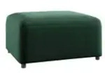 Fun M&ouml;bel Polsterhocker, Dunkelgr&uuml;n, Textil, 100x45x91 cm, Wohnzimmer, Hocker