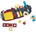small foot Werkzeugg&uuml;rtel, Blau, Holz, 3x14.5x32 cm, Spielzeug, Kinderspielzeug,