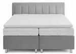 Home Collective Boxbett, Grau, Textil, H3, 180x200 cm, Schlafzimmer, Betten,