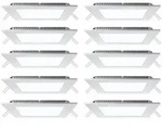 Led, Wei&szlig;, Metall, 17x2.5x17 cm, Lampen & Leuchten, LED Beleuchtung,