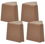 Beliani Gartenhocker, Braun, Kunststoff, 43x45x35 cm, Gartenm&ouml;bel,...