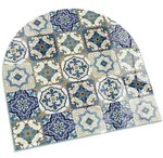 Tulup Glasplatte, Blau, Glas, Quadratisch, 100x100x0.4 cm, Kleinm&ouml;bel, Kamine &