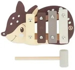 Bieco Spielwaren Xylophon, Dunkelbraun, Holz, 17x3x17.4 cm, Spielzeug,
