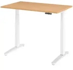b&uuml;m&ouml; Schreibtisch, Buche, Wei&szlig;, Holzwerkstoff, Nachbildung,Buche, Rechteckig,