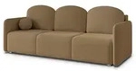 Masseno Bettsofa, Hellbraun, Textil, 3-Sitzer, 220x85x90 cm, Wohnzimmer, Sofas &