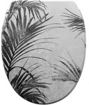 Sanilo Wc-Sitz, Grau, Holzwerkstoff, Baum/Pflanze/Natur, Oval, 37.7x5.5x48 cm,