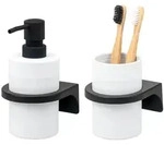 bremermann Badaccessoireset, Wei&szlig;, Kunststoff, 7x16x9 cm, Badaccessoires