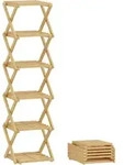 Homcom Schuhregal, Natur, Naturmaterialien, Bambus, 30x108x29 cm, Garderobe,