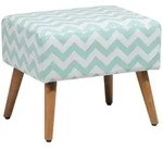 Beliani Hocker, Gr&uuml;n, Textil, 1-Sitzer, Rechteckig, 50x42x39 cm, Wohnzimmer,...