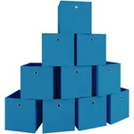 Mid.you Faltbox, Blau, Textil, 27x28x27 cm, faltbar, Ordnen & Aufbewahren,