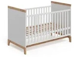 VitaliSpa Babybett, Wei&szlig;, Eiche Artisan, Holzwerkstoff, Babym&ouml;bel, Babybetten,