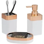 bremermann Bad-Set, Wei&szlig;, Kunststoff, 9.5x3x13 cm, Badaccessoires