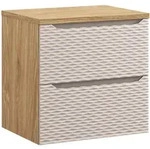Badplaats Waschbeckenunterschrank, Kaschmir, Eiche, Holz, Rechteckig, 60x59x46...