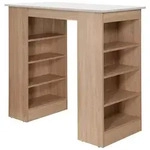 Respekta Bartisch Merle, Wei&szlig;, Eiche, Holzwerkstoff, rechteckig, 50x115x103 cm,