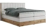 MKS Boxspringbett, Wei&szlig;, Textil, 2-Sitzer, H3, Rechteckig, 200x200 cm, Schlafzimmer,