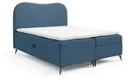 Fun M&ouml;bel Boxbett, Blau, Textil, 140x220 cm, Schlafzimmer, Betten, Boxspringbetten