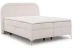 S-Style Boxbett, Wei&szlig;, Silber, Metall, Echtholz, Teilmassiv,Birke, Buche, 2-Sitzer,