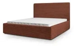 Masseno Polsterbett, Braun, Holz, 160x200 cm, Schlafzimmer, Betten,...