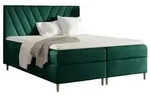 Fun M&ouml;bel Boxbett, Smaragdgr&uuml;n, Textil, 160x220 cm, Schlafzimmer, Betten,