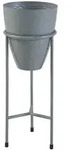 [en.casa] Blumenst&auml;nder, Grau, Metall, 16x40.5x16 cm, Wohnzimmer,...