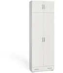 Vicco Aktenregal, Wei&szlig;, Holzwerkstoff, 12 F&auml;cher, 1 Schubladen, Rechteckig,