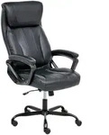 Beliani Chefsessel, Schwarz, Kunststoff, 66x115x66 cm, Arbeitszimmer, B&uuml;rost&uuml;hle,