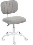 Beliani Schreibtischstuhl, Hellgrau, Textil, 52x78x52 cm, Arbeitszimmer,