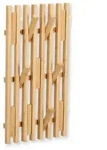 Zeller Present Wandgarderobe, Natur, Holz, Bambus, 3.5x50x25.5 cm, Garderobe,