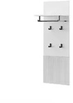 Vicco Wandgarderobe, Wei&szlig;, Holzwerkstoff, Rechteckig, 43x120x27 cm, Garderobe,