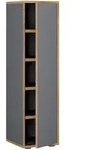 Mid.you Schuhschrank, Anthrazit, Honigeiche, Kunststoff, 4 F&auml;cher, 30x110x33 cm,