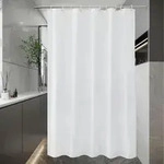 Duschvorhang, Wei&szlig;, Textil, 150x180 cm, Badtextilien, Duschvorh&auml;nge