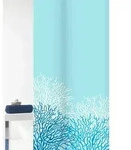 Grund Duschvorhang Reef, Wei&szlig;, Kunststoff, Koralle, 180x200 cm, Made in Europe,