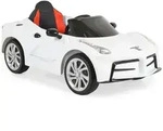 Moni Elektroauto, Wei&szlig;, Kunststoff, 65x60x125 cm, unisex, Spielzeug,