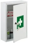 Relaxdays Medizinschrank, Wei&szlig;, Metall, 21.5x32x9.5 cm, Badezimmer,