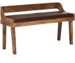 Kadima Design Sitzbank, Braun, Mangoholz, Echtholz,Mangoholz, Rechteckig, 108x63x43