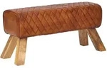 Kadima Design Sitzbank, Braun, Mangoholz, Echtholz,Mangoholz, Rechteckig, 89x46x35